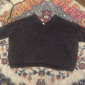 Women's Elan Black V-Neck Sweater